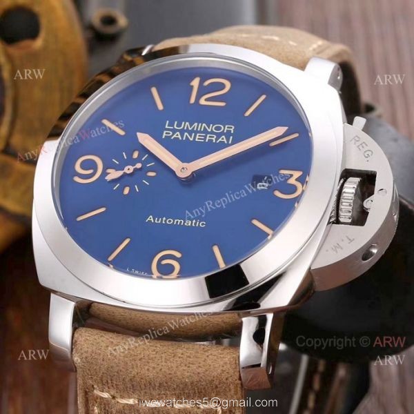 AAA Quality Luminor Panerai SS Blue Dial Watch PAM653 2