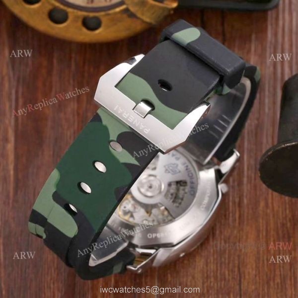 Newest Replica Panerai Luminor PAM 01499 Watch SS Camouflage Bracelet 2