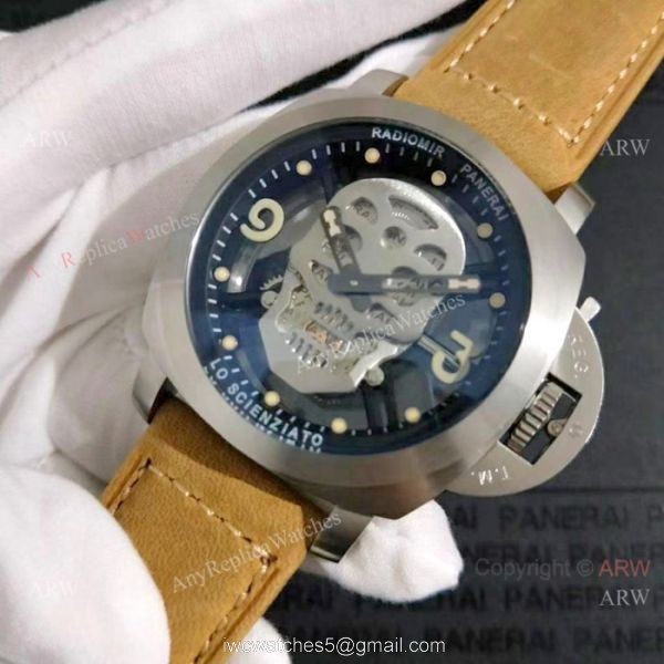 Radiomir Panerai Skull Face Replica Watch Quartz Movement 2