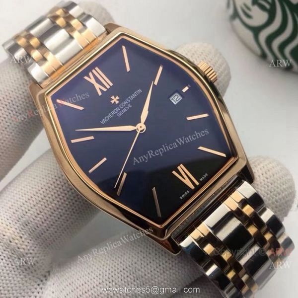 Best Replica Vacheron Constantin Geneve 2-Tone Rose Gold Watches 2