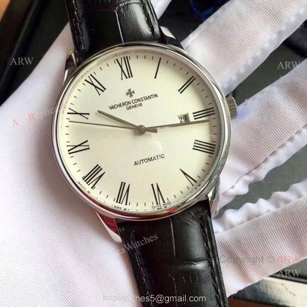 High Quality Vacheron Constantin Geneve Automatic Watch White Dial 2