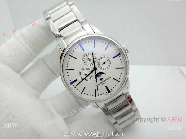 Vacheron Constantin Watch Replica For Sale Ss Perpetual Calendar Face 2