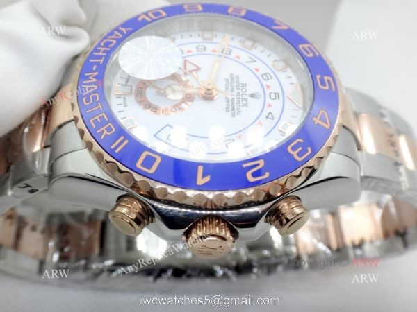 New Upgraded Rolex Yacht-Master ll 7750 Watch Benz Hand Two Tone Rose Gold 44mm 2