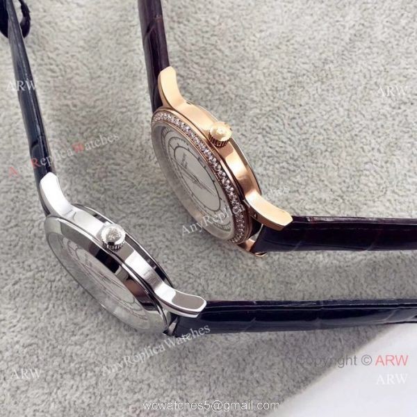 Copy Patek Philippe Calatrava SS Diamond bezel Watches Swiss Quartz 2
