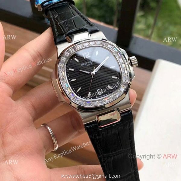 Swiss Patek Philippe Nautilus 7118 Watches SS Blue Dial Blue Strap 2