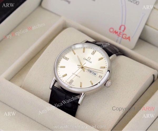 New Replica Omega Day Date Stainless Steel Silver Watch Automatic Movement 2