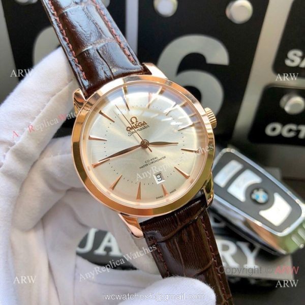 Fake Omega Seamaster Co-Axial SS Silver dial watches Automatic Movement 2