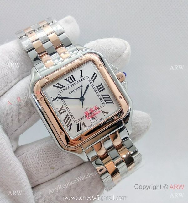 Cartier Panthere De Cartier Watches Two Tone Rose Gold 38mm 2