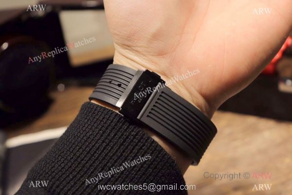 Hublot Big Bang King Chronograph Watch Black Case Rubber Strap 2