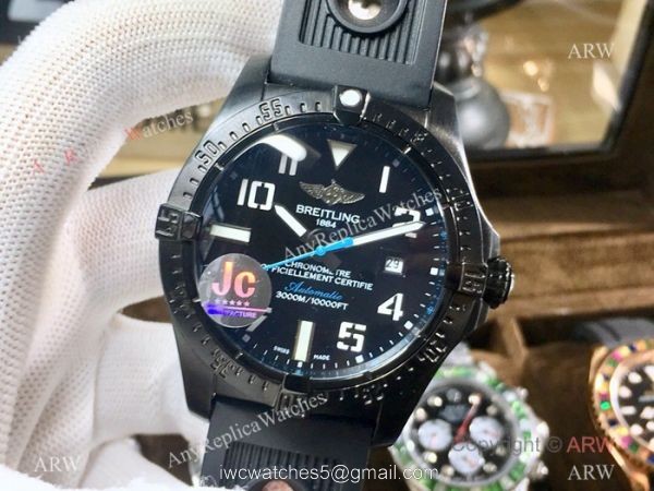 Swiss Quality Copy Breitling Avenger II Seawolf All Black Watches 2