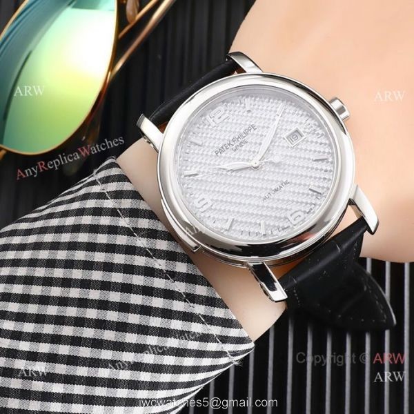 New Style Patek Philippe Calatrava Gray Dial Rose Gold Watches 2