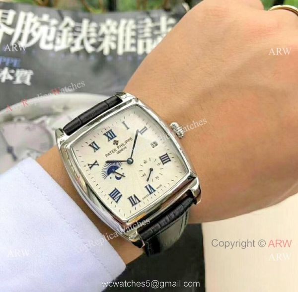 Fake Patek Philippe grand complications 40mm Watch Rose Gold Black Face 2