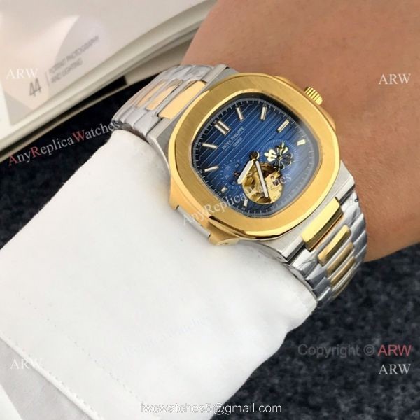 High End Patek Philippe Nautilus White Face Tourbillon Copy Watch For Men 2