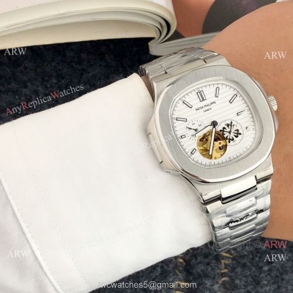 Patek Philippe Tourbillon Black Copy Watch Black Leather Strap 2