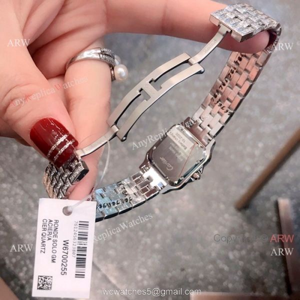 Copy Cartier Panthere de Iced Out Watches Stainless Steel 2