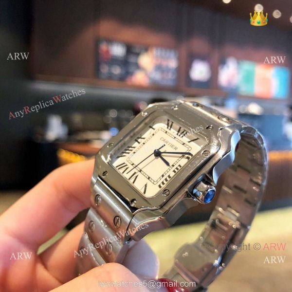 New Cartier Santos Rose Gold Quartz Watch Best Replica 2