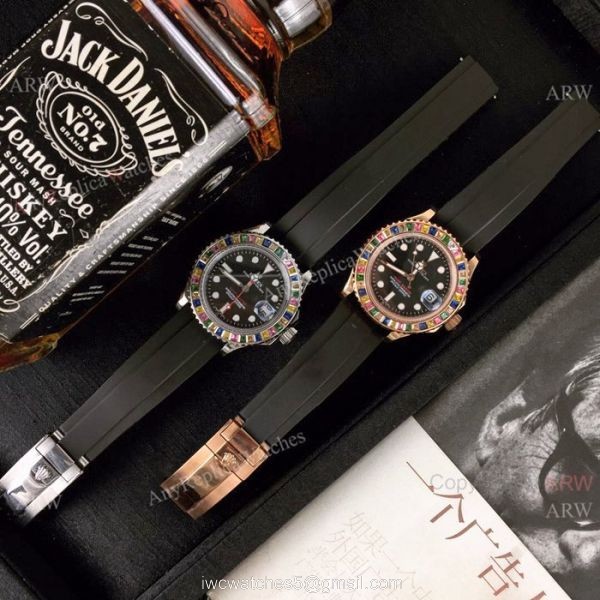 AAA Grade Rolex Rainbow Replica Watch Rolex Yacht Master 116695 2