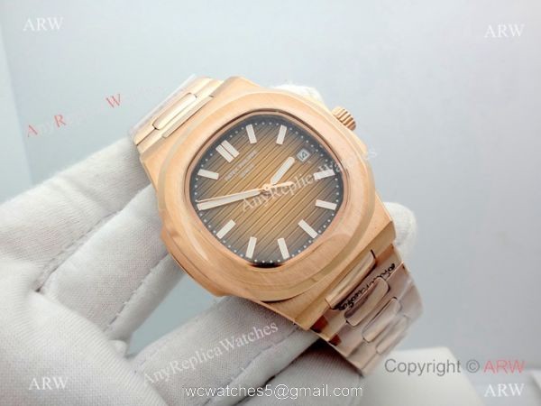 Best Replica Patek Philippe Nautilus Rose Gold Watch 40mm 2