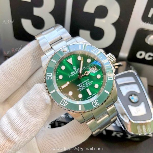 Asia 8215 Rolex Blue Face Submariner Replica Watch Stainless Steel 2