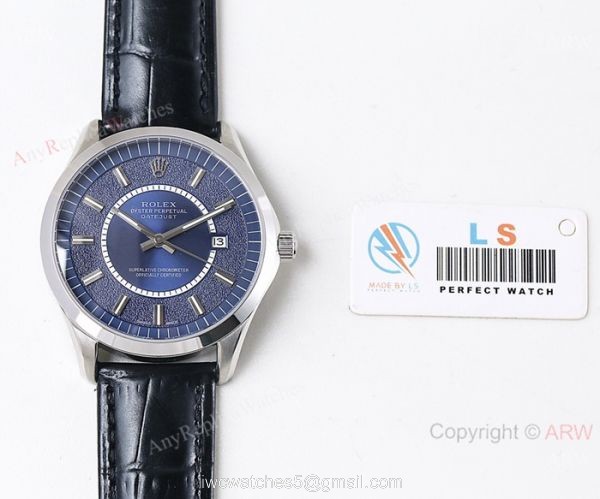 Grade A Replica Rolex Datejust Swiss 8215 Watch SS Black Dial 40mm 2