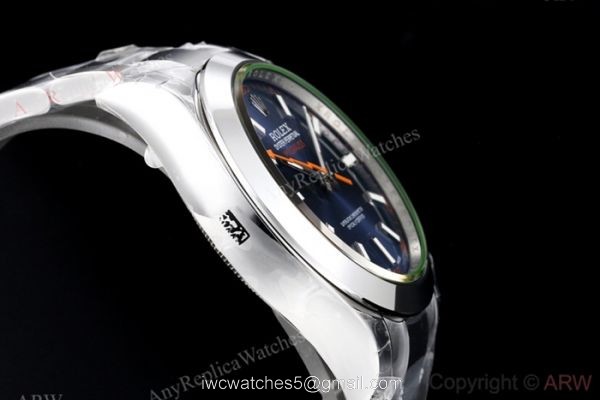 EX Factory Eta2836 Swiss Rolex Milgauss Blue Replica Watch 40mm 2