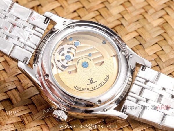 Copy Jaeger Lecoultre Skeleton Moon Phase Two Tone Rose Gold Watch 2