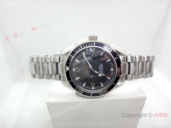 Fake Omega Seamaster Planet Ocean Stianless Steel Black Watch 2