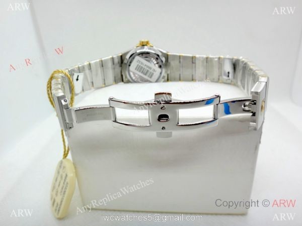 Swiss Copy Omega Constellation Women watch 2-Tone Silver Dial 2