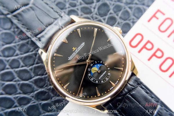 Swiss Copy Jaeger-LeCoultre Master Ultra Thin Moon 39 mm Watch Gold Case 2