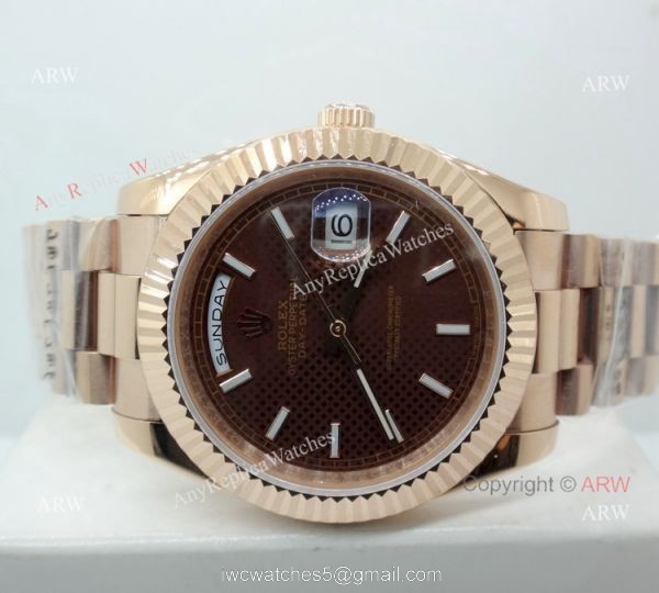 Best Replica Rolex Day Date Rose Gold Presidential Watch 40mm 2