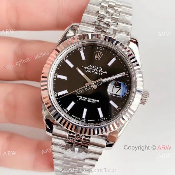 1:1 Super Clone Rolex Datejust II 904L Black Dial jubilee Watch Rolex AR Factory 2