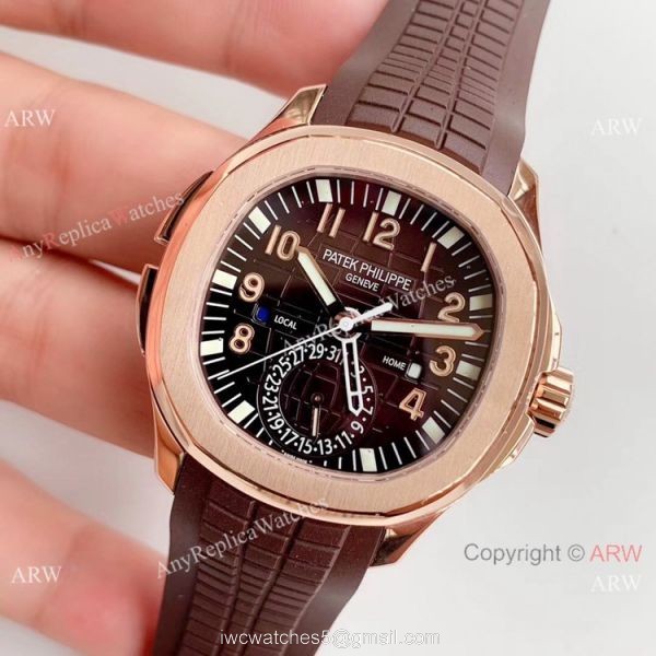 (GR) Swiss Grade Patek Philippe Aquanaut Travel Time Rose Gold Watch 2