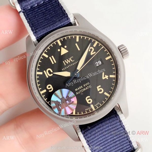 M+ Factory Swiss IWC Mark XVIII Replica Watch Titanium 40mm 2