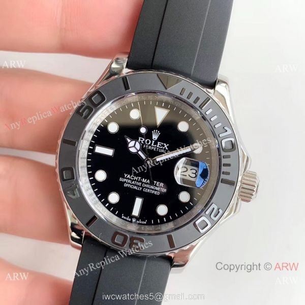 Yacht-Master Rolex Oysterflex Replica Watch with Clone ETA2836 2