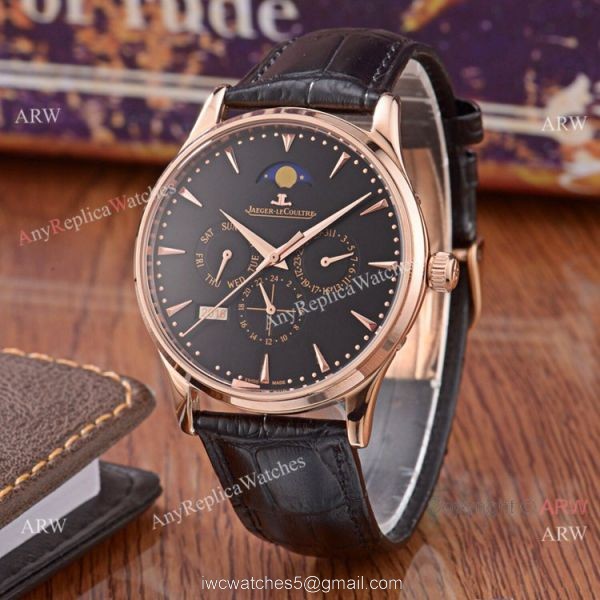 Jaeger-LeCoultre Perpetual Calendar 41mm Watch Replica Rose Gold White Face 2