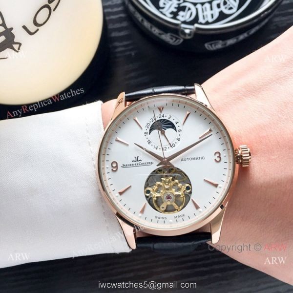 Copy Jaeger LeCoultre Flying Tourbillon Rose Gold watch Mens 2