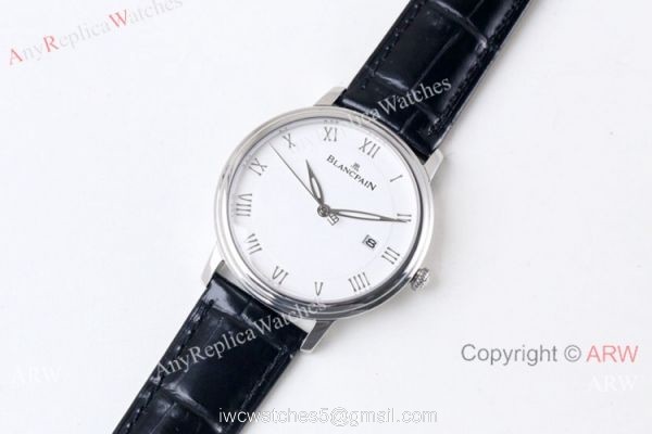 Swiss Grade Replica Blancpain Villeret Ultraplate Lovers Watch White Dial 2