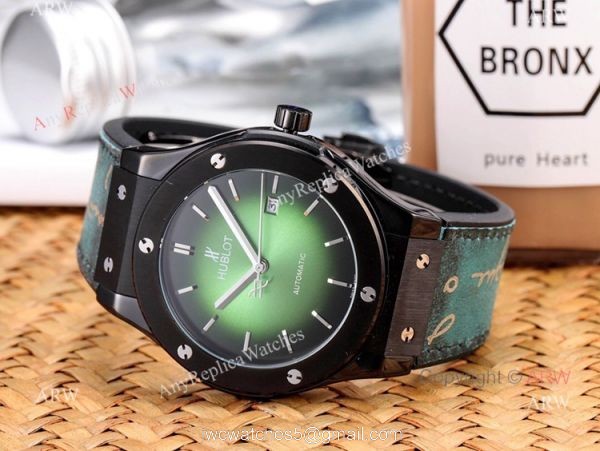 Hublot Classic Fusion Black Steel Watches Buy Replica 2