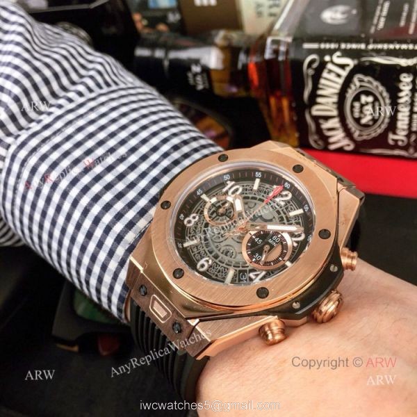 New Replica Hublot Big Bang King Unico Watch Rose Gold Case 2