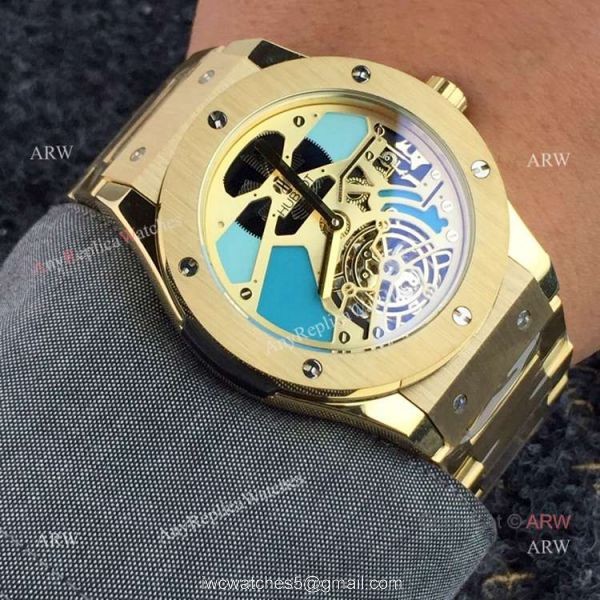 New Fake Hublot Classic Fusion Tourbillon 45mm Watches 2