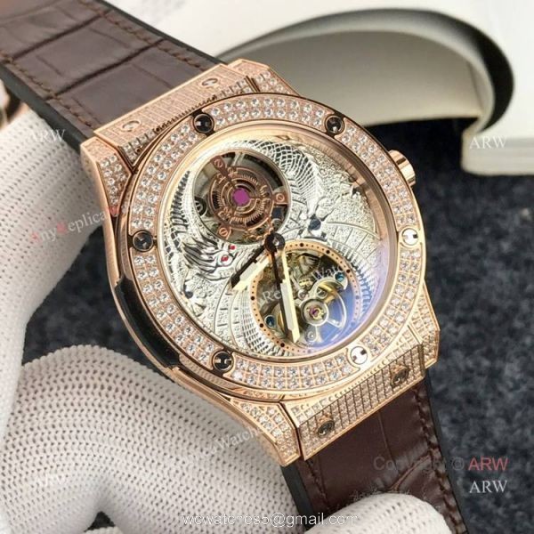 Best Hublot Classic Fusion Tourbillon Iced Out Watch Hublot Knock off 2