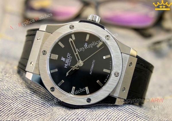 New Copy Hublot Classic Fusion Blue Dial Men Watch at ARW Replica Watches 2