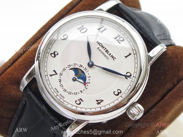 Swiss Montblanc Star Legacy Moon phase U0116508 White Dial Watch Best 1:1 Replica 2