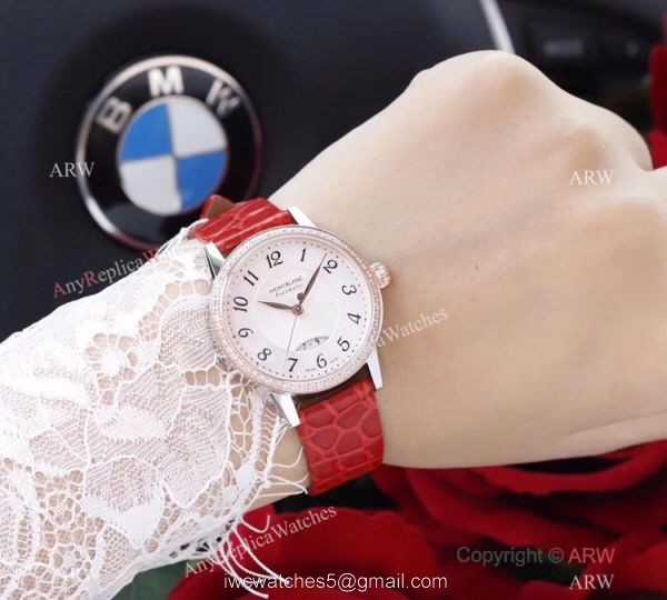 Swiss Mont Blanc Knock Off Boheme Date U0111059 Watch Rose Gold Diamond 2