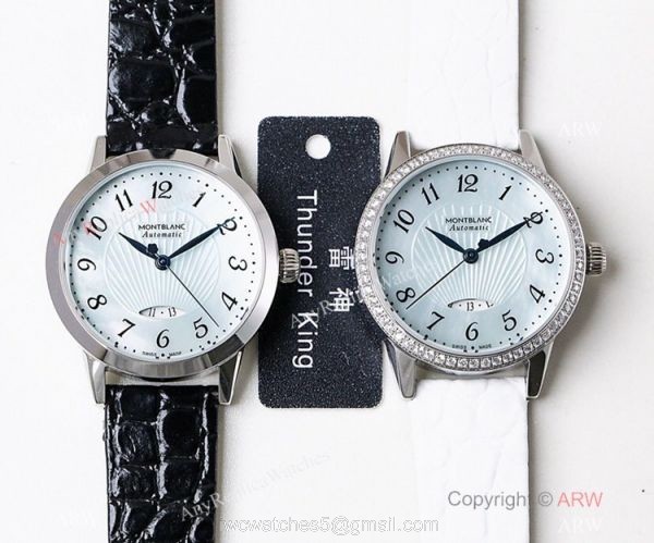 Swiss Montblanc Boheme Date SS Watch 33mm Women Mont Blanc Bracelet Replica 2