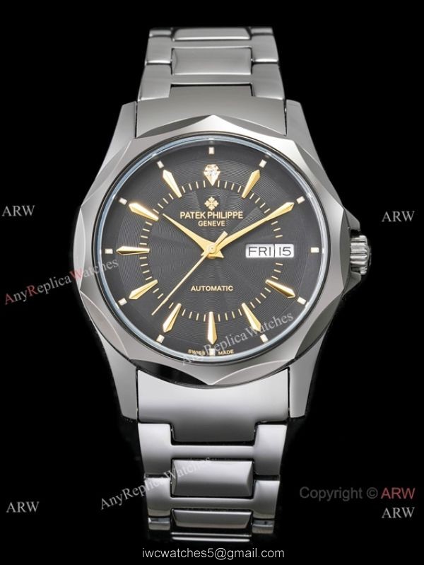 Newest Fake Patek Philippe Geneve 904L Silver Steel White Dial Watch 2