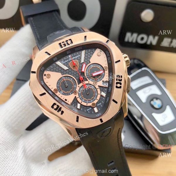 Copy Tonino Lamborghini Spyder C Line 66 anniversary Watches SS Black Dial 2