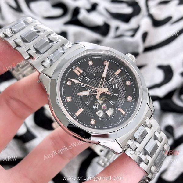 Best Replica Piaget Tourbillon Watches Sapphire glass Stainless Steel 2