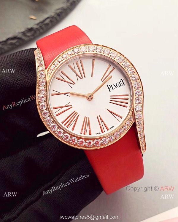 Best Copy Piaget Limelight Gala Rose Gold Diamond Ladies Watch 2