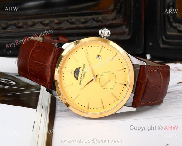 AAA Quality Copy Vacheron Constantin Moonphase Watch SS White Dial 2